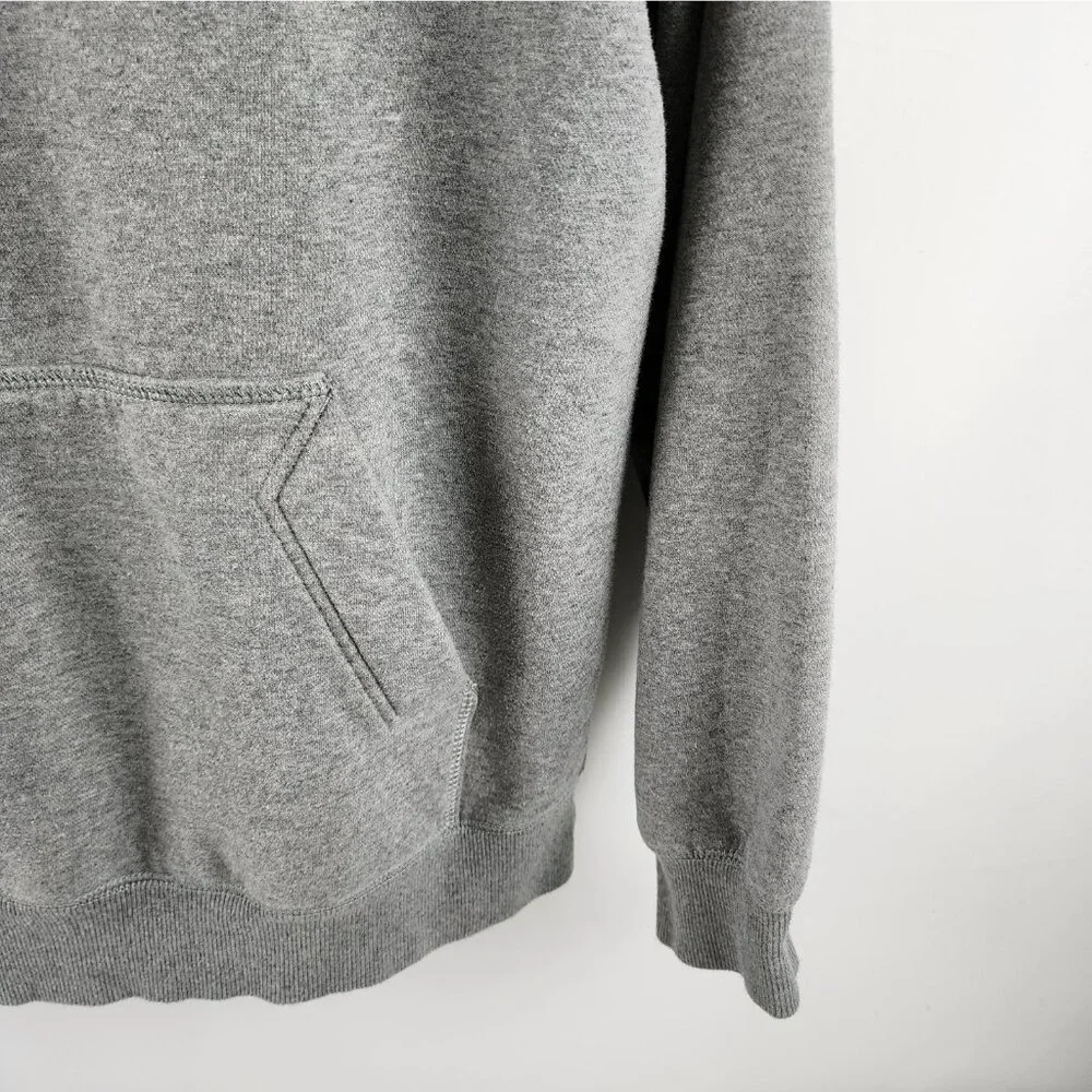 Nike Hoodie Mens XL Gray Vintage Fleece Swoosh Pullover 341572-063 - Picture 4 of 7